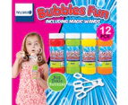 12PK Bubble & Wand Mega Value 60ML Non-Toxic Indoor/Outdoor Play Wedding Party