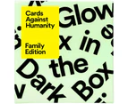 Cards Against Humanity Family Edition First Expansion Glow In The Dark Box