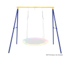 Costway Metal Swing Stand A-Frame Outdoor Hammock Rack, Playground Garden Yard Play Center, ren Gift(No Swing Seat)