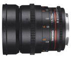 Samyang 24mm T1.5 VDSLR II - Canon EOS Full Frame - Black