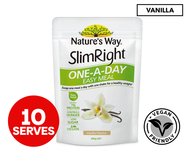 Nature's Way SlimRight One-A-Day Easy Meal Shake Vanilla 400g