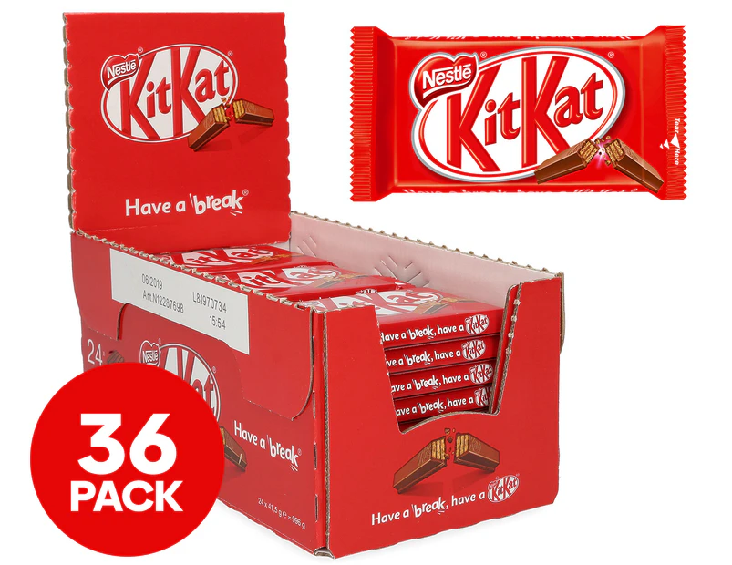 36 x Nestlé KitKat Bars 41.5g
