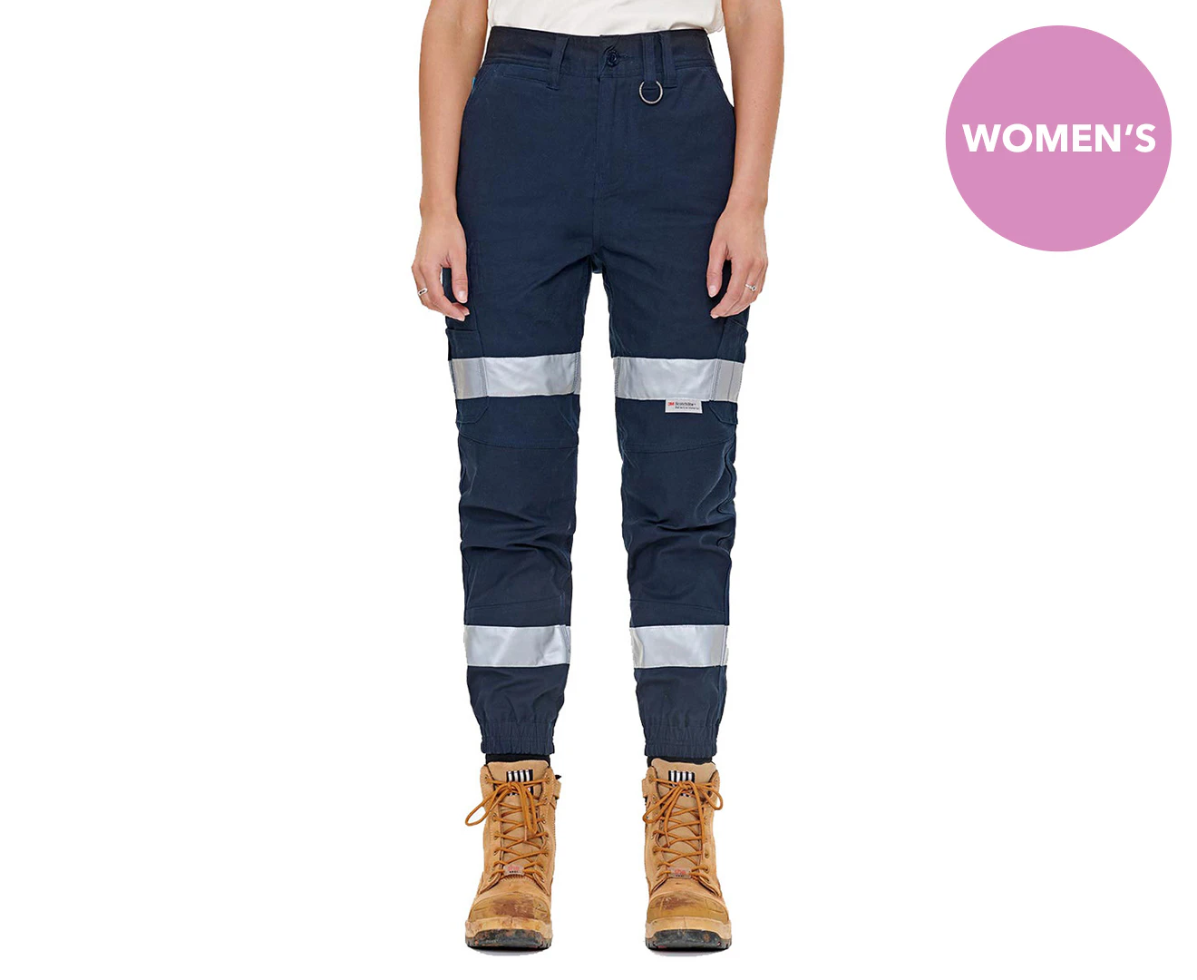 Elwood Workwear Women's Reflective Cuffed Pants - Navy