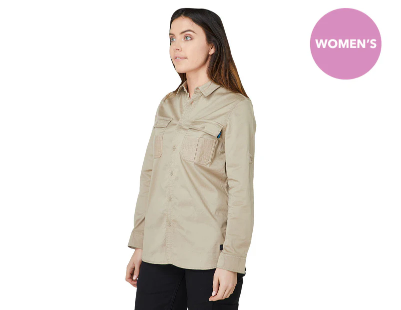 Elwood Workwear Women's Utility Shirt - Light Stone