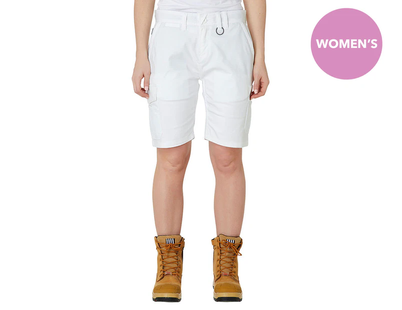 Elwood Workwear Women's Utility Shorts - White