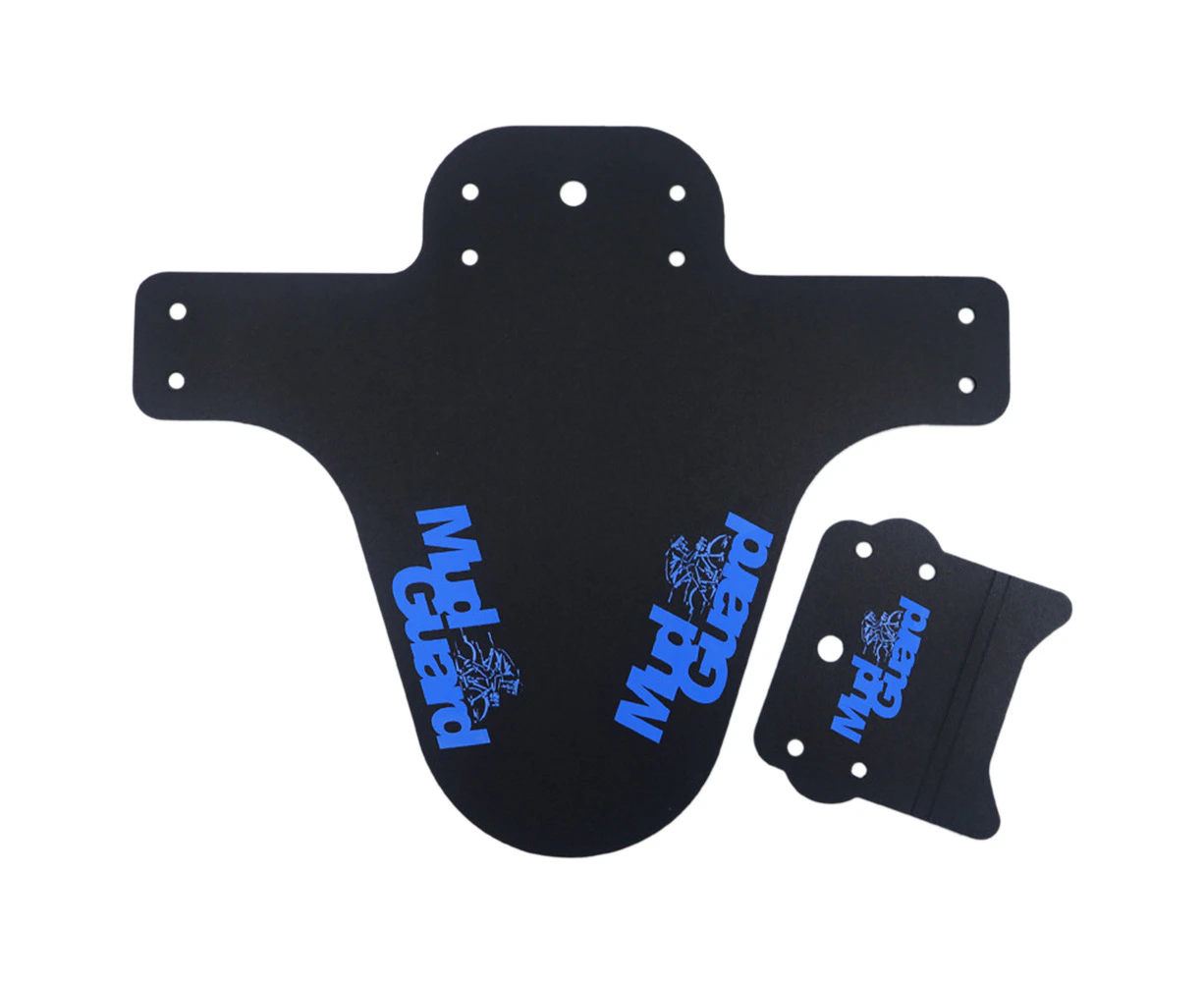 MTB Mudguard Guard Mountain Cycle Bike Bicycle Fender Front Rear Tyre Mud Guard - Blue