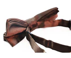 Boys Brown Plain Bow Tie Polyester