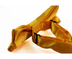 Boys Warm Yellow Plain Bow Tie Polyester