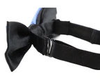 Boys Cornflower Blue Two Tone Layer Bow Tie Polyester