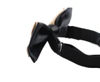 Boys Gold Two Tone Layer Bow Tie Polyester
