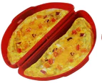 Microwaveable Microwave Omelette Pan and 2 Cavity Egg Poacher Set