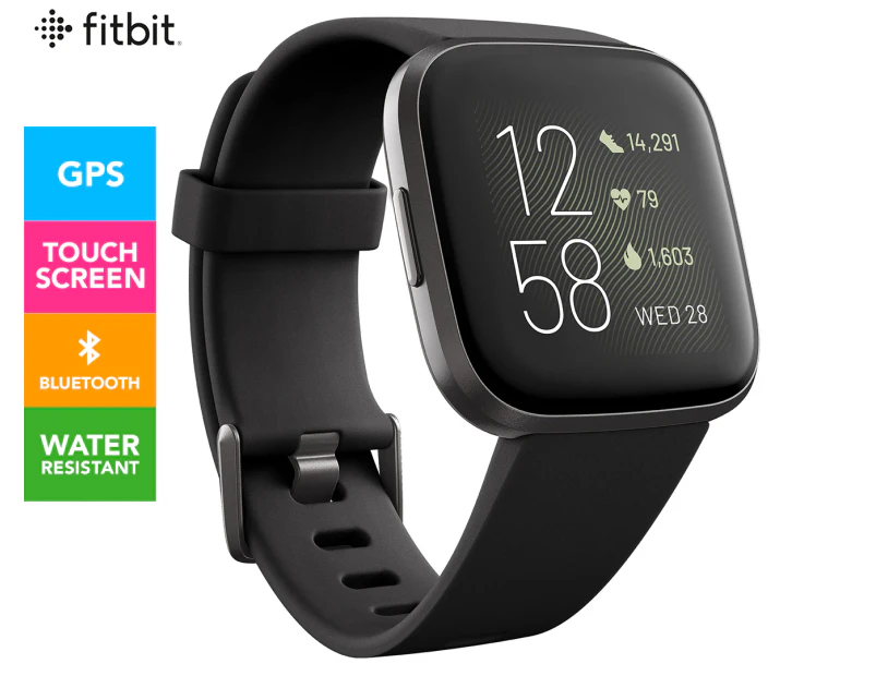Fitbit Versa 2 Smart Fitness Watch - Black