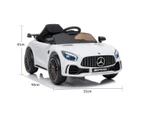 Mercedes Benz Licensed Kids Electric Ride On Car Remote Control White