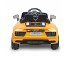 R8 Spyder Audi Licensed Kids Electric Ride On Car Yellow