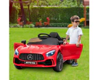 Mercedes Benz Licensed Kids Electric Ride On Car Remote Control Red
