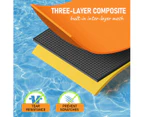 Water Floating Mat Foam Pad Lounge for Boat Pool Lake 550x183x3.5CM Orange Black Yellow