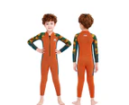 Adore 2.5mm Kids Wetsuit Thick Warmth One-piece Long-sleeved Wetsuit For Children-M150506K-Orange