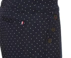 Tommy Hilfiger Women's Hollywood 10-Inch Sailor Shorts - Navy Dot Print