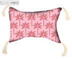 Good Vibes Inflatable Pillow w/ Tassels - Coco Palms