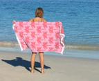 Good Vibes Double Sided Beach Towel - Coco Palms