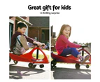 Rigo Kids Children Swing Car Ride On Toys Scooter Wiggle Slider Swivel Cars Red