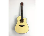 41"Haze Dreadnought Solid Spruce Top Built in Tuner/EQ Electro-Acoustic Guitar W-1654CEQ/N
