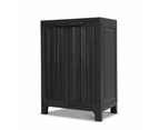 Outdoor Lockable Adjustable Storage Cabinet Cupboard Black