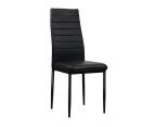 Artiss Set of 4 Dining Chairs PVC Leather - Black