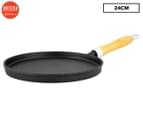 Ortega Kitchen 24cm Cast Iron Crepe Pan - Black 1