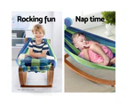 Keezi Kids Timber Hammock Bed Swing - Blue