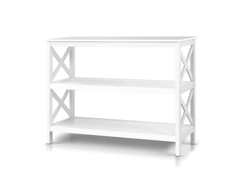 Artiss Wooden Storage Console Table - White