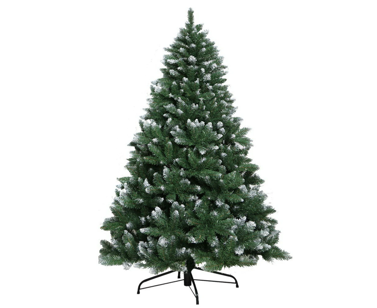 Jingle Jollys 6FT Christmas Snow Tree - Green