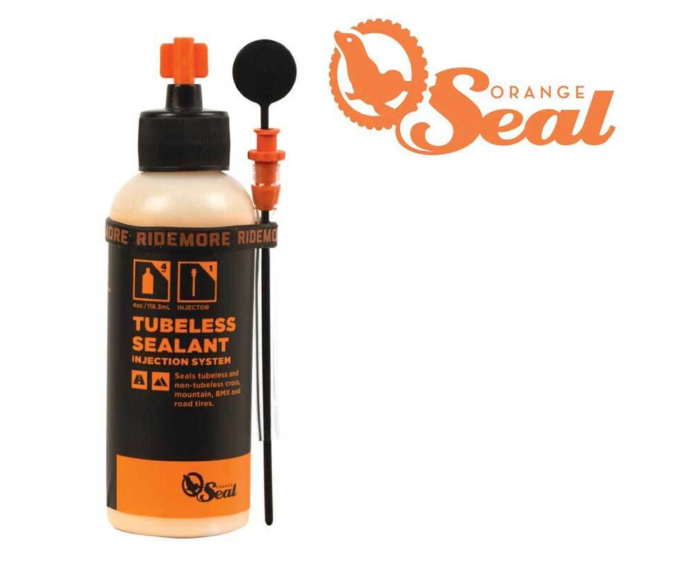 Orange Seal Regular Tubeless Bicycle Tyre Sealant with Injection System [Size: 118ml (4 oz)]