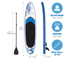 Giantex 10.5' Inflatable Stand up Paddle Board 15cm Thick SUP with Premium Accessories & Carry Bag for All Skill Level Youth & Audlt