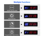 TODO 1.5" Digital Countdown Timer LED Interval Timer Clock Remote crossfit Gym MMA Fitness