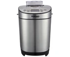 TODO Stainless Steel Bread Maker 13 Programs Menu 550W Power Fruit Nut Dispenser Keep Warm Function