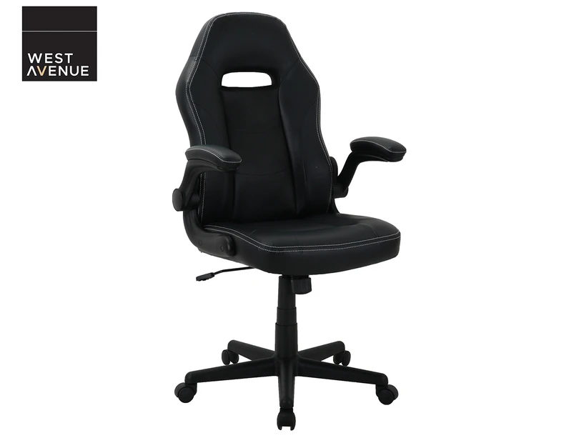 West Avenue Monza Racer Gaming/Office Chair - Black