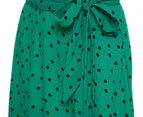 Fate + Becker Women's Ophelia Midi Skirt - Green Dot