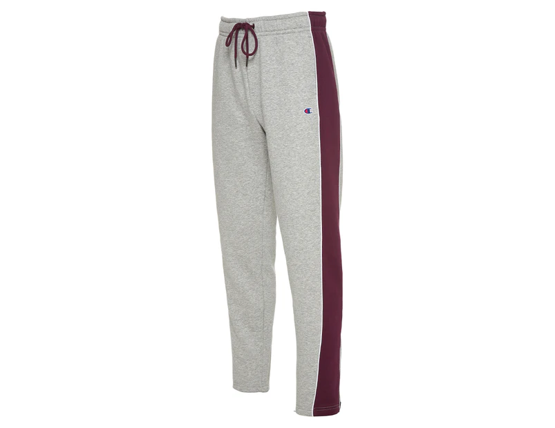 Champion Men's Rochester City Track Pants / Tracksuit Pants - Oxford Heather/Maroon