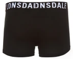 Lonsdale Men's Everyday Short Leg Cotton Trunks 5-Pack - Black