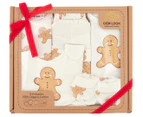 Gem Look 0-6 Months Baby Organic Cotton Gingerbread 6-Piece Set - Cream