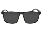 Winstonne Men's Levi Polarised Sunglasses - Matte Black/Grey
