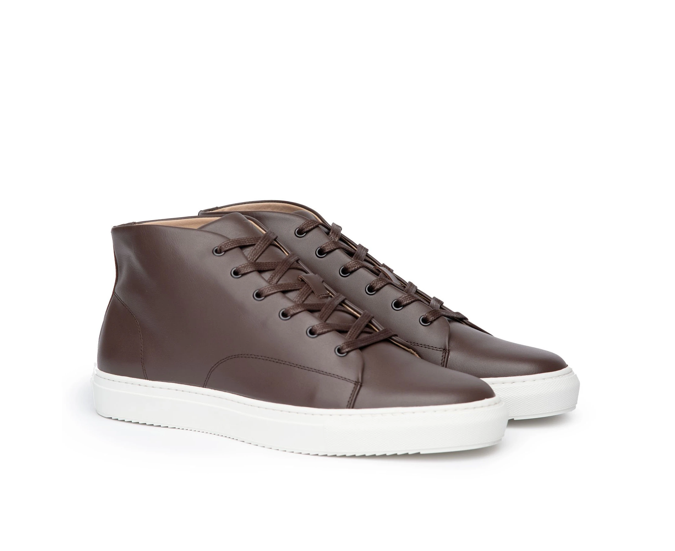 Sparrods & Co Explorer Mens High Top Sneakers - Espresso