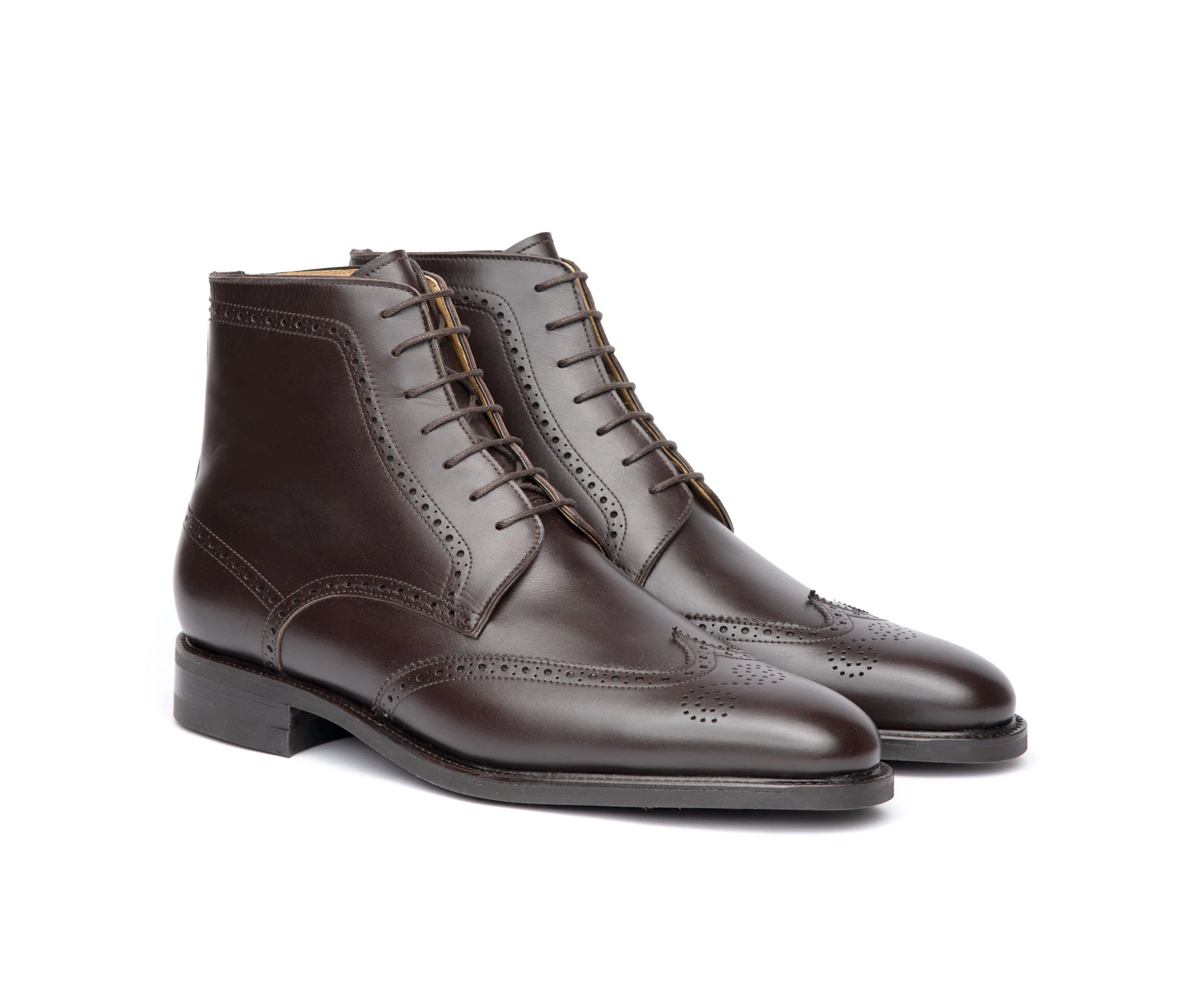 Sparrods & Co Outback Mens Brogue Boots - Espresso