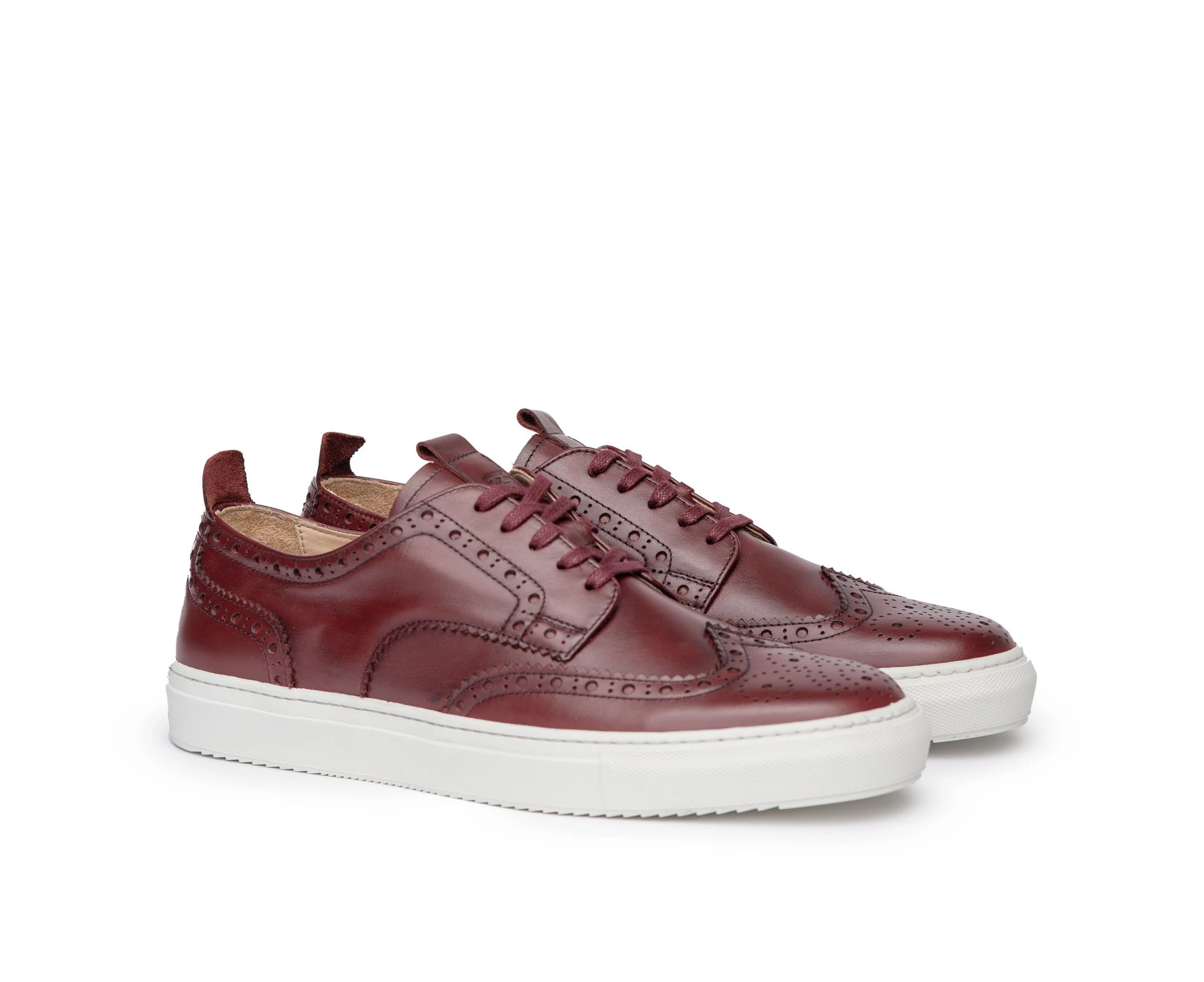 Sparrods & Co Alpha Mens Casual Sneakers - Burgundy