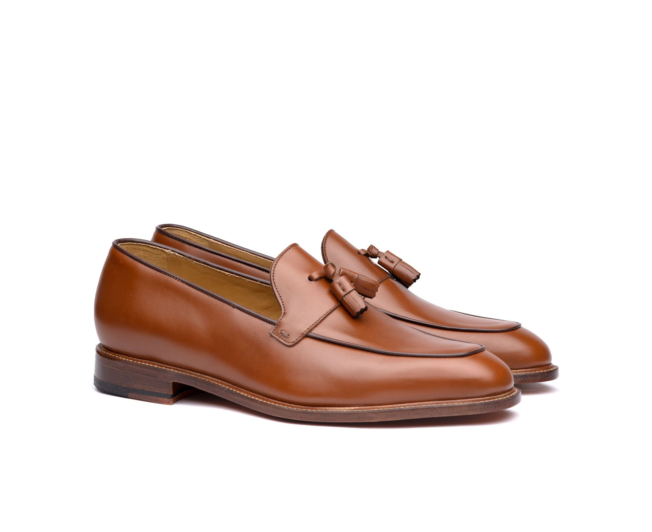 Sparrods & Co Albert Mens Tassel Loafers - Cognac