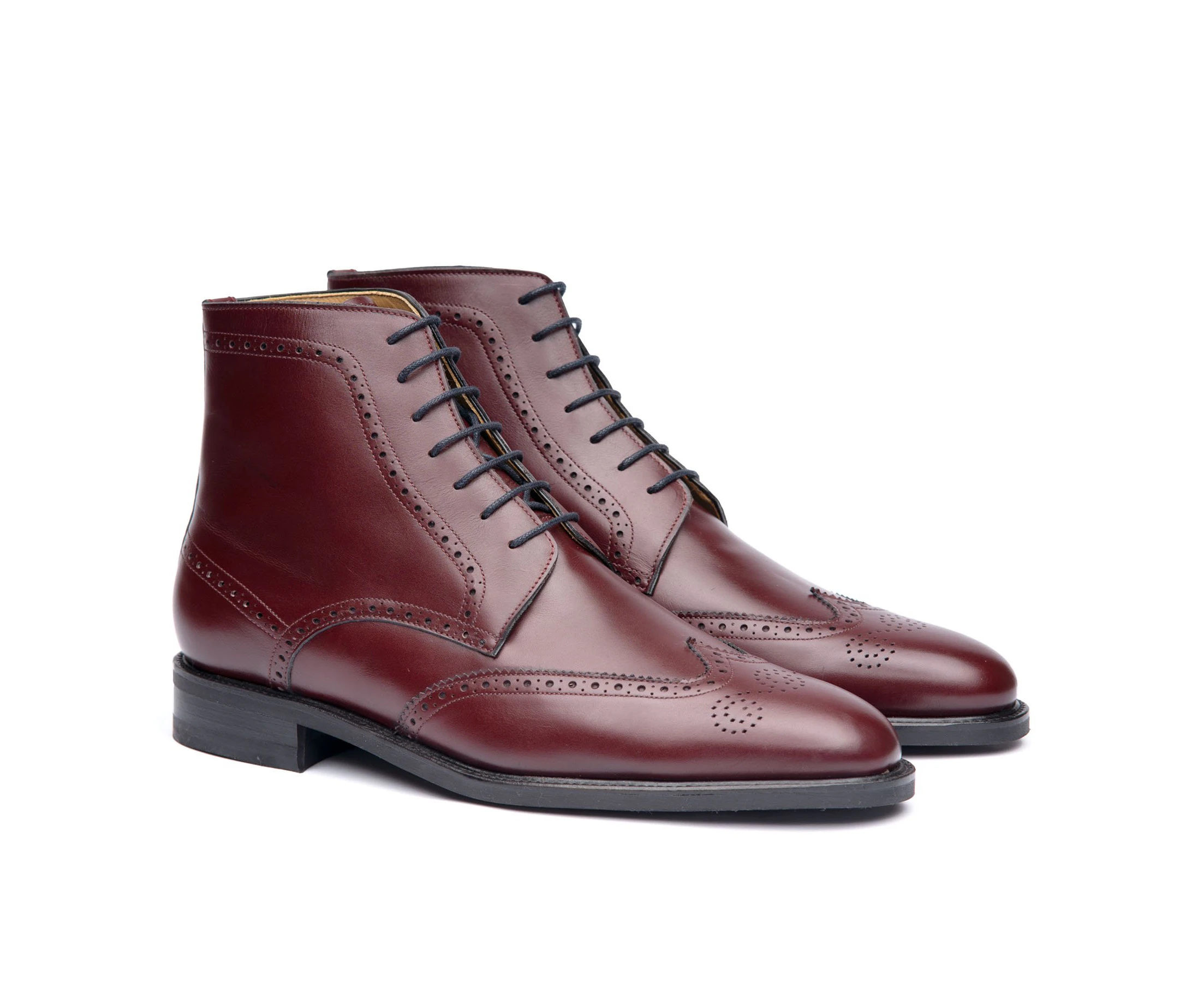 Sparrods & Co Outback Mens Brogue Boots - Burgundy