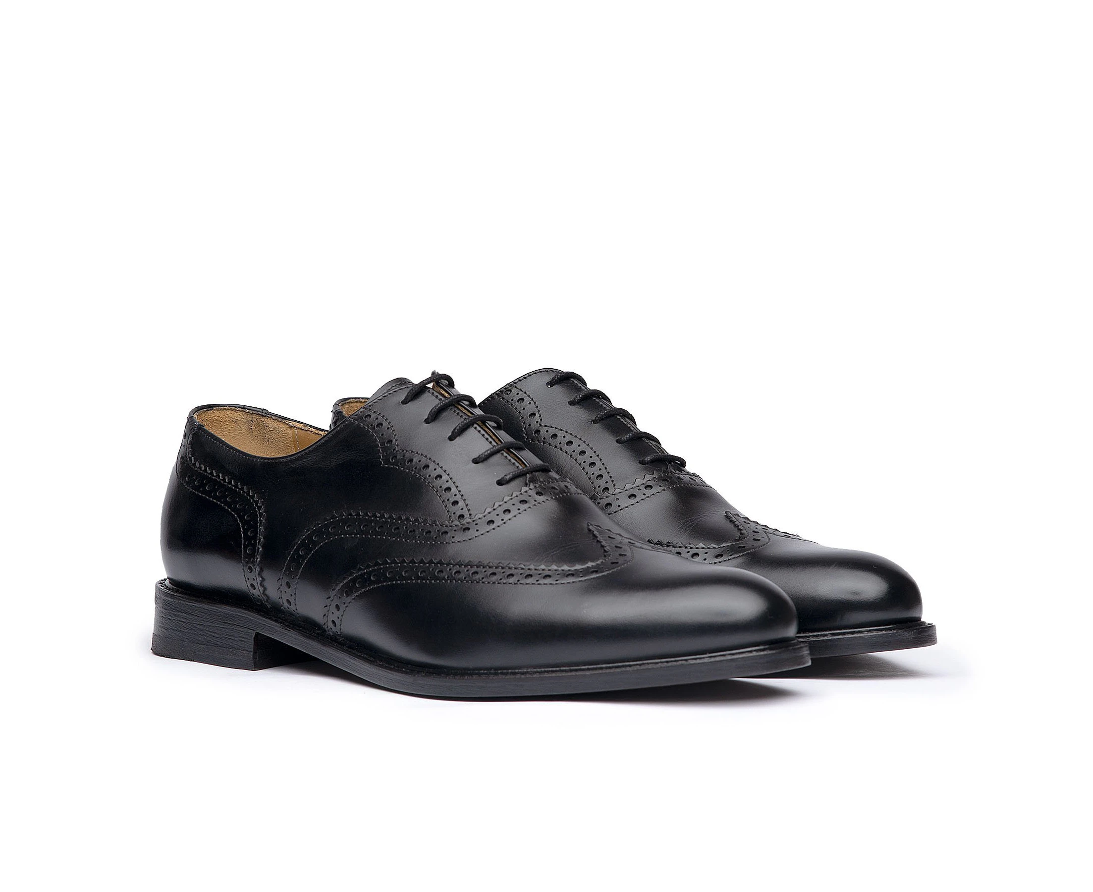 Sparrods & Co Simba Oxfords - Mens Brogue Shoes - Black