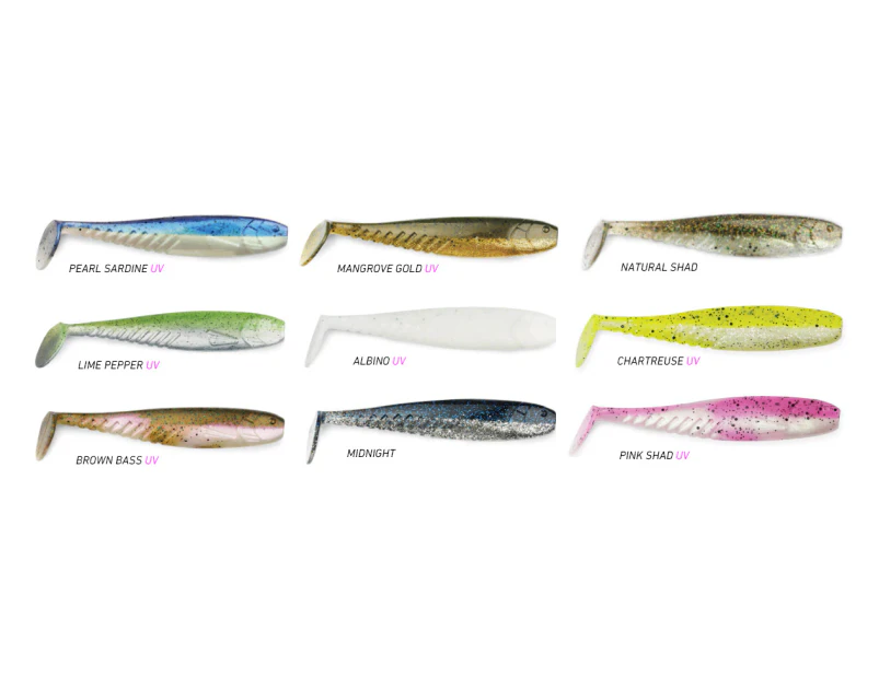 Pro Lure Fishtail 130mm Soft Plastic Fishing Lure 19 - Natural Shad