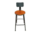 Osca Set of 4 Brown Timber Seater Bar stool